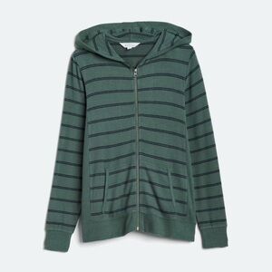Market & Spruce Blakely Zip-Up Hoodie - Dark Green - NWT